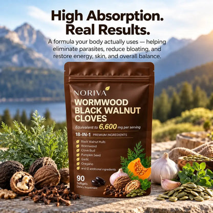 Flush Out Hidden Parasites & Larvae with Wormwood, Black Walnut & Cloves